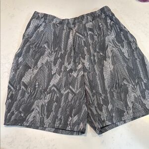 Gray Patterned Men's Shorts